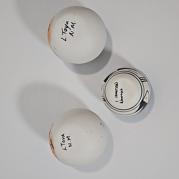 Southwestern Trio Handmade Pottery Mini Vases - Picture 6 of 6